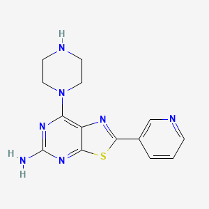 7-(Piperazin-1-yl)-2-(pyridin-3-yl)thiazolo[5,4-d]pyrimidin-5-amine