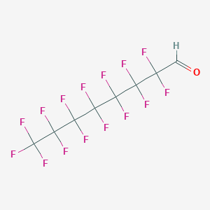 molecular formula C7F15CHO<br>C8HF15O B8740329 Octanal, pentadecafluoro- CAS No. 335-60-4