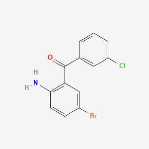 (2-Amino-5-bromophenyl)(3-chlorophenyl)methanone