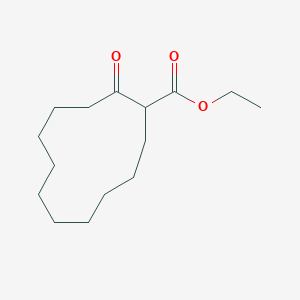 molecular formula C15H26O3 B8740399 ETHYL 2-OXOCYCLODODECANECARBOXYLATE CAS No. 4017-60-1