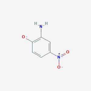 molecular formula C6H5N2O3- B8740430 2-Amino-4-nitrophenolate 