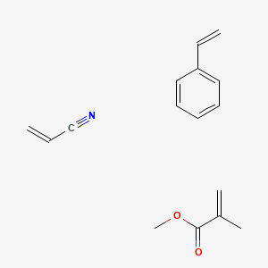 molecular formula C16H19NO2 B8740486 Methyl 2-methylprop-2-enoate;prop-2-enenitrile;styrene CAS No. 25213-88-1