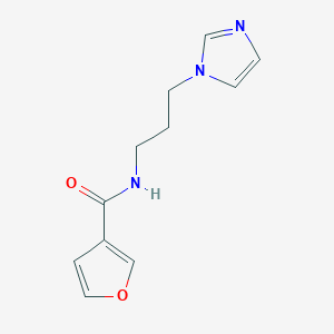 molecular formula C11H13N3O2 B8740504 N-[3-(1H-imidazol-1-yl)propyl]furan-3-carboxamide 