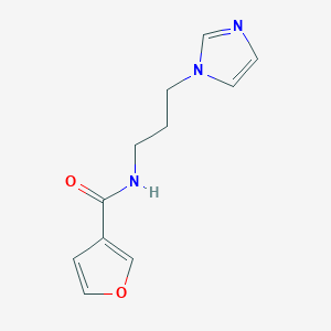 N-[3-(1H-imidazol-1-yl)propyl]furan-3-carboxamide