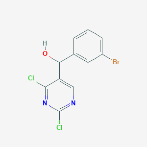 (3-Bromo-phenyl)-(2,4-dichloro-pyrimidin-5-yl)-methanol