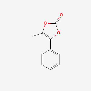 molecular formula C10H8O3 B8740548 4-Methyl-5-phenyl-1,3-dioxol-2-one CAS No. 40352-53-2