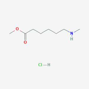 molecular formula C8H18ClNO2 B8740552 Methyl 6-(methylamino)hexanoate;hydrochloride CAS No. 154024-74-5