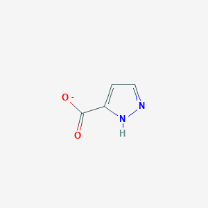 molecular formula C4H3N2O2- B8740566 1H-pyrazole-5-carboxylate 