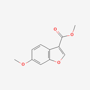 molecular formula C11H10O4 B8740578 Methyl 6-methoxy-1-benzofuran-3-carboxylate 