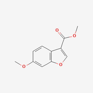 molecular formula C11H10O4 B8740578 Methyl 6-methoxybenzofuran-3-carboxylate 