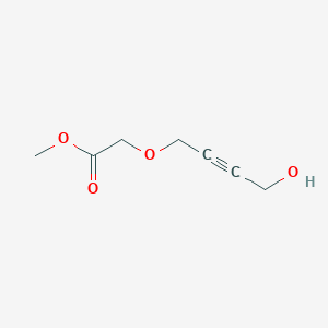 molecular formula C7H10O4 B8740624 Methyl [(4-hydroxybut-2-yn-1-yl)oxy]acetate CAS No. 64244-48-0