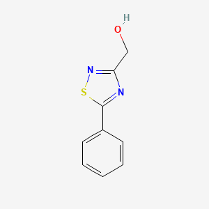 molecular formula C9H8N2OS B8740634 (5-Phenyl-1,2,4-thiadiazol-3-yl)methanol 
