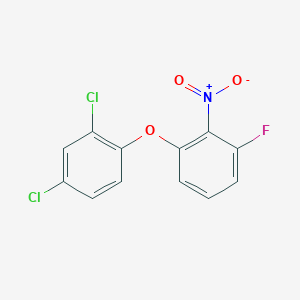 molecular formula C12H6Cl2FNO3 B8740648 1-(2,4-Dichlorophenoxy)-3-fluoro-2-nitrobenzene CAS No. 827579-40-8