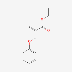 molecular formula C12H14O3 B8740664 Ethyl 2-(phenoxymethyl)prop-2-enoate CAS No. 62680-47-1