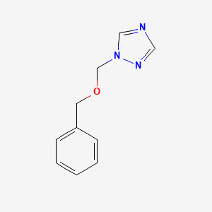 molecular formula C10H11N3O B8740681 1-[(benzyloxy)methyl]-1H-1,2,4-triazole CAS No. 117740-11-1