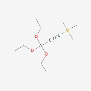 molecular formula C12H24O3Si B8740707 Silane, trimethyl(3,3,3-triethoxy-1-propynyl)- CAS No. 91022-26-3