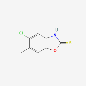 2(3H)-Benzoxazolethione, 5-chloro-6-methyl-