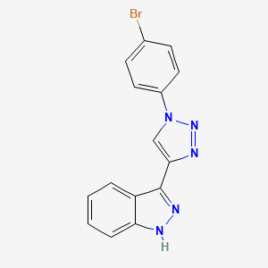 3-[1-(4-Bromo-phenyl)-1H-[1,2,3]triazol-4-yl]-1H-indazole