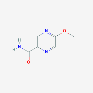 molecular formula C6H7N3O2 B8740793 5-Methoxypyrazine-2-carboxamide 