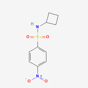 molecular formula C10H12N2O4S B8740795 Benzenesulfonamide, N-cyclobutyl-4-nitro- 