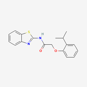 2-(2-Isopropylphenoxymethylcarbonylamino)benzothiazole