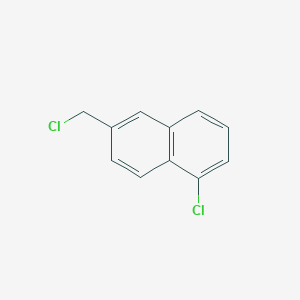 molecular formula C11H8Cl2 B8740864 1-Chloro-6-(chloromethyl)naphthalene CAS No. 127810-68-8