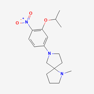 1-Methyl-7-[4-nitro-3-(propan-2-yloxy)phenyl]-1,7-diazaspiro[4.4]nonane