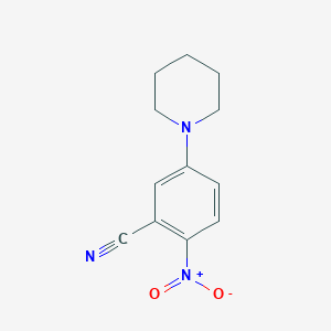 2-Nitro-5-(piperidin-1-yl)benzonitrile