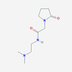 molecular formula C10H19N3O2 B8741065 N-[2-(Dimethylamino)ethyl]-2-(2-oxopyrrolidin-1-yl)acetamide CAS No. 70717-51-0