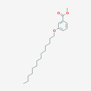 molecular formula C22H36O3 B8741163 Methyl 3-(tetradecyloxy)benzoate CAS No. 40654-43-1