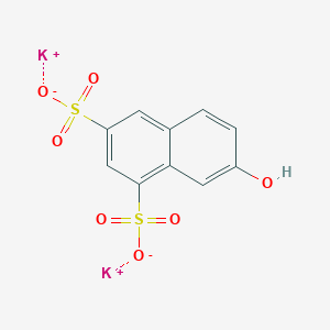 molecular formula C10H6K2O7S2 B087412 7-Hydroxy-1,3-naphthalenesulfonic acid, potassium salt CAS No. 13846-08-7
