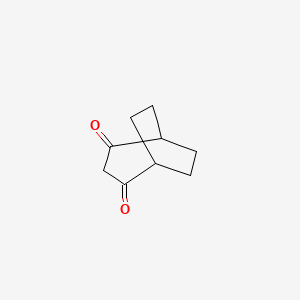 molecular formula C9H12O2 B8741338 Bicyclo[3.2.2]nonane-2,4-dione CAS No. 74896-15-4