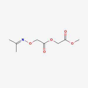 molecular formula C8H13NO5 B8741457 methyl 2-[2-(propan-2-ylideneamino)oxyacetyl]oxyacetate CAS No. 114046-35-4