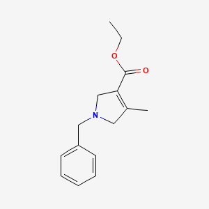 molecular formula C15H19NO2 B8741492 Ethyl 1-benzyl-4-methyl-2,5-dihydro-1H-pyrrole-3-carboxylate 