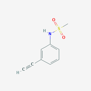molecular formula C9H9NO2S B8741539 N-(3-ethynylphenyl)methanesulfonamide 