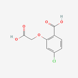 molecular formula C9H7ClO5 B8741718 4-Chloro-2-carboxyphenoxyacetic acid CAS No. 401622-26-2