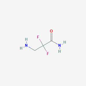molecular formula C3H6F2N2O B8741746 3-Amino-2,2-difluoropropanamide 