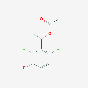 B8741773 1-(2,6-Dichloro-3-fluorophenyl)ethyl acetate CAS No. 877397-67-6