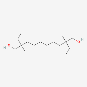 molecular formula C16H34O2 B8741804 2,9-Diethyl-2,9-dimethyl-1,10-decanediol CAS No. 85018-63-9