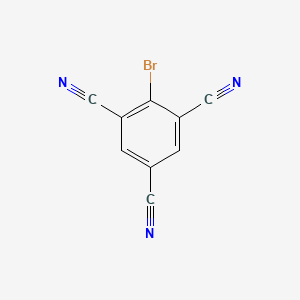 molecular formula C9H2BrN3 B8741851 2-Bromobenzene-1,3,5-tricarbonitrile 