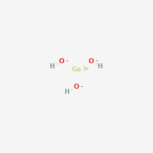 molecular formula Ga(OH)3<br>GaH3O3 B087419 Gallium trihydroxide CAS No. 12023-99-3