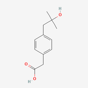 [4-(2-Hydroxy-2-methylpropyl)phenyl]acetic acid