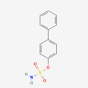 molecular formula C12H11NO3S B8741974 Sulfamic acid, [1,1'-biphenyl]-4-yl ester CAS No. 25999-01-3
