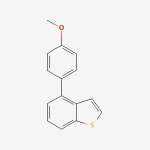 molecular formula C15H12OS B8741990 Benzo[b]thiophene,4-(4-methoxyphenyl)- 