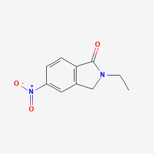 molecular formula C10H10N2O3 B8742033 2-Ethyl-5-nitro-2,3-dihydro-isoindol-1-one 