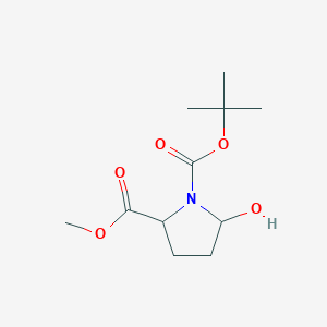 1-(tert-Butyl) 2-methyl (2S)-5-hydroxypyrrolidine-1,2-dicarboxylate