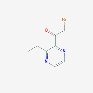 molecular formula C8H9BrN2O B8742072 2-Bromo-1-(3-ethylpyrazin-2-yl)ethanone 