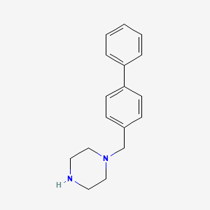 molecular formula C17H20N2 B8742094 1-[(4-Phenylphenyl)methyl]piperazine 