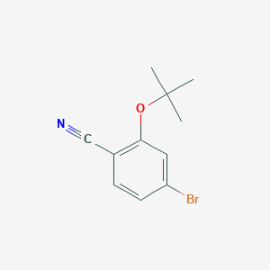 molecular formula C11H12BrNO B8742136 2-Tert-butoxy-4-bromobenzonitrile 