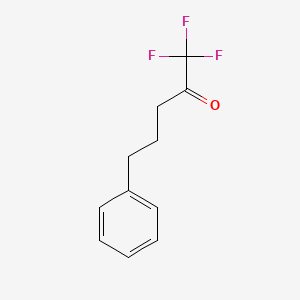 molecular formula C11H11F3O B8742171 1,1,1-Trifluoro-5-phenyl-2-pentanone 